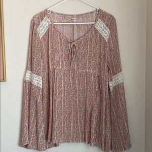 Hollister boho/chic peasant blouse